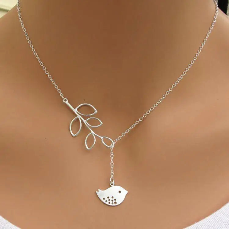 New Fashion Corss Jewelry Leaves Bird Pendant Necklace Maxi Statement Necklace Chokers Necklace For Women'S 2018 Jewelry Bijoux