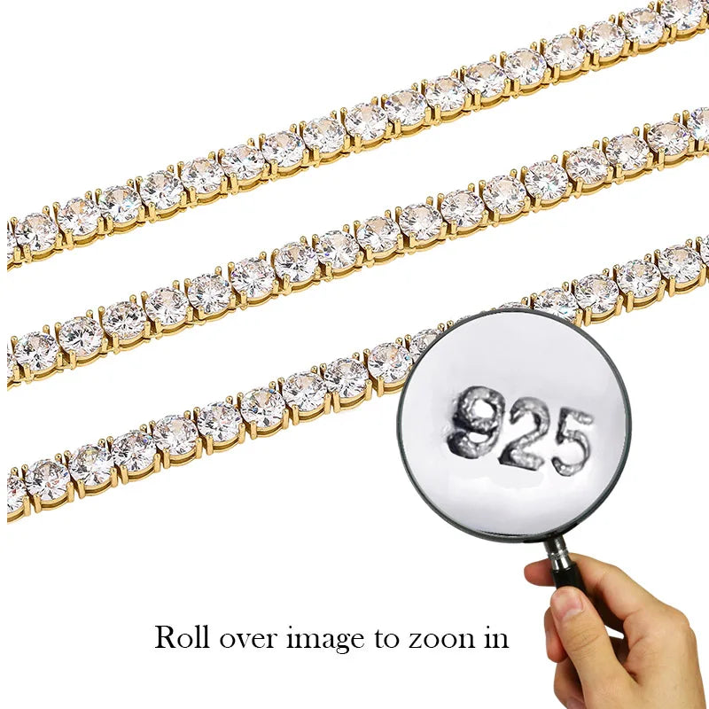 Topgrillz Men Women'S Aaa Zircon Micro Cross Pendant Necklace Authentic 100% 925 Sterling Silver Cz Hip Hop Jewelry For