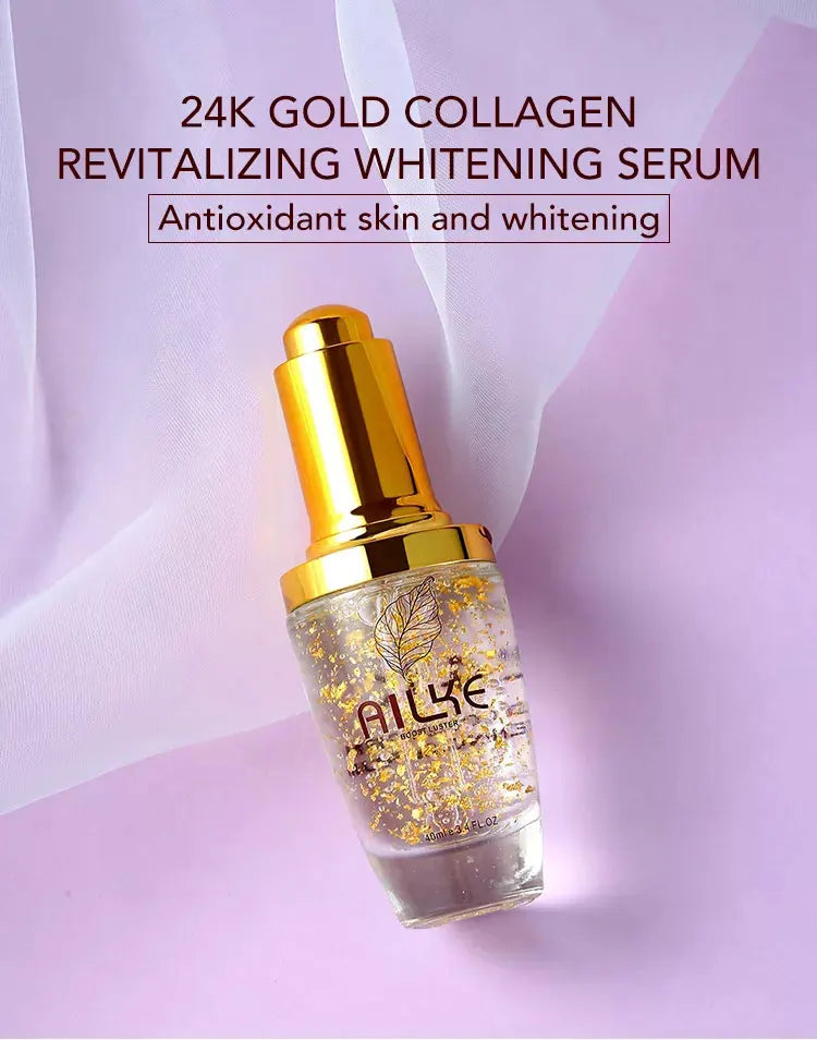 AILKE 24K Gold Collagen Whitening Skin Care Set - Anti-Aging