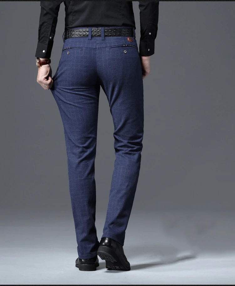 Spring Autumn New Fashion Mens Casual Pants High Quality Brand Business Pants Male Clothing Cotton Formal Trousers Men Clothing
