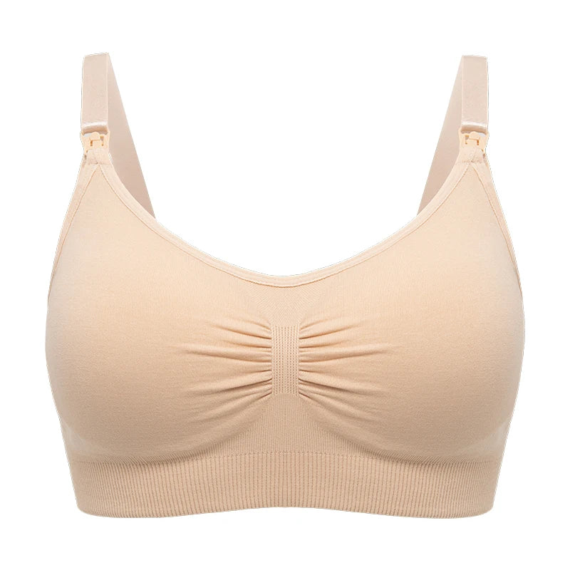 High Quality Plus Size Nursing Bra Breathable Women'S Breastfeeding Underwear Seamless Maternity Bra Push Up