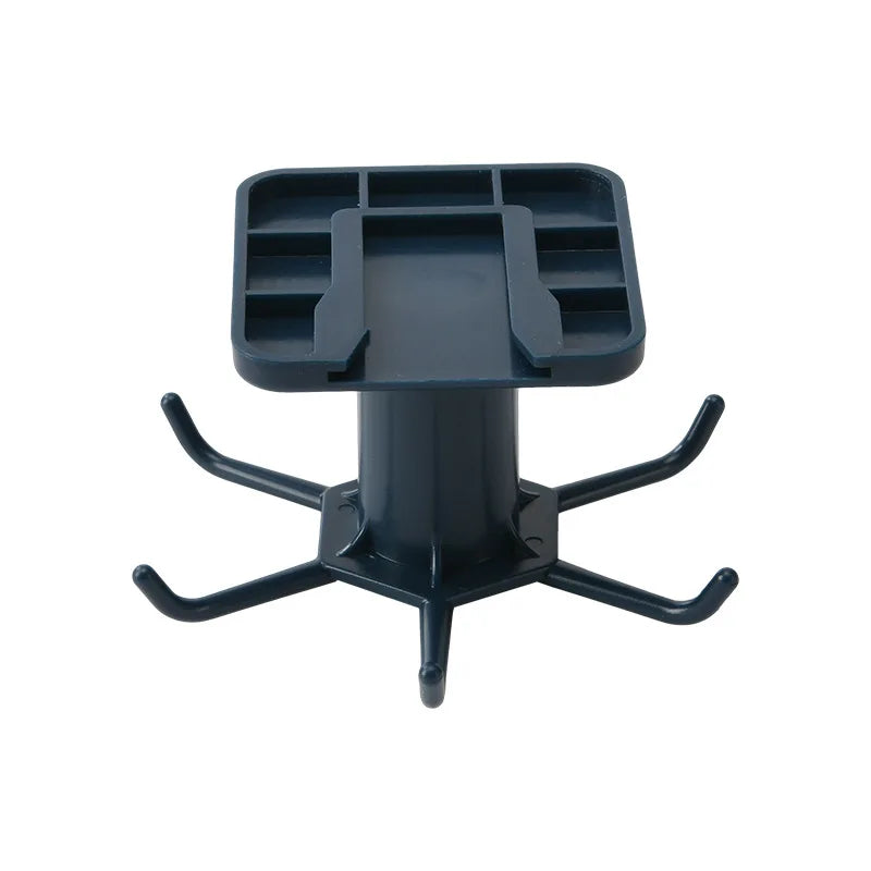 Organizador de Ganchos de Cocina Colgador de Baño Soporte de Pared para Secar Platos de Tapas Accesorios de Cocina Estante de Almacenamiento de Armario