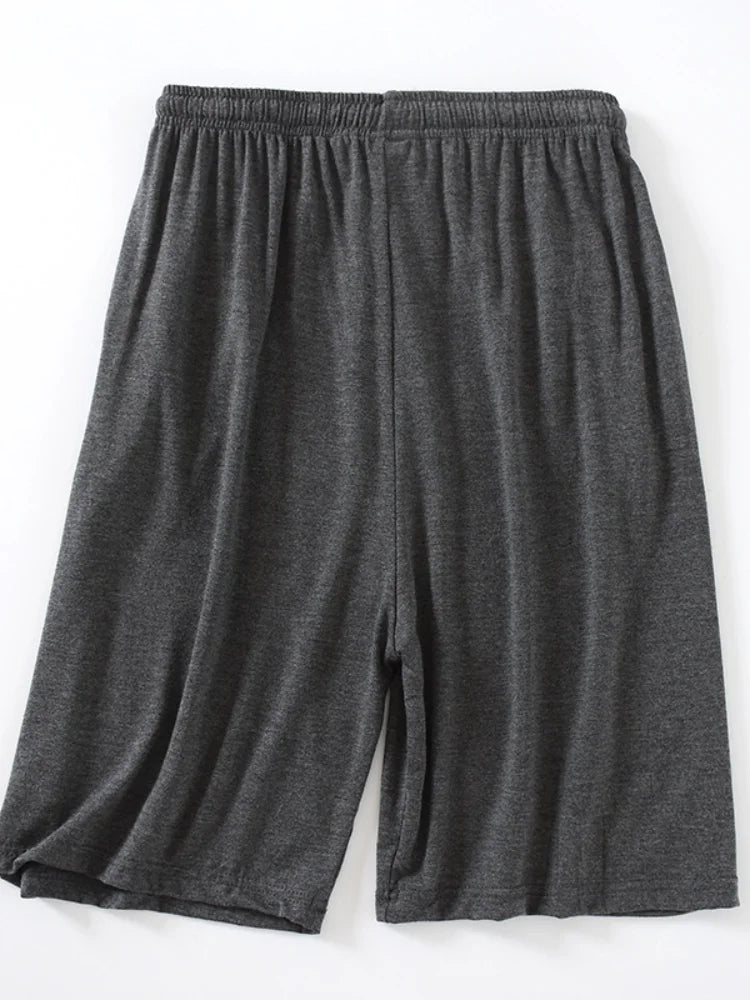 Modal Men's Pajama Pants Men Summer Thin Five-point Home Shorts Loose Casual Large Size Home Pajamas Beach Pants Sleep Wear Men