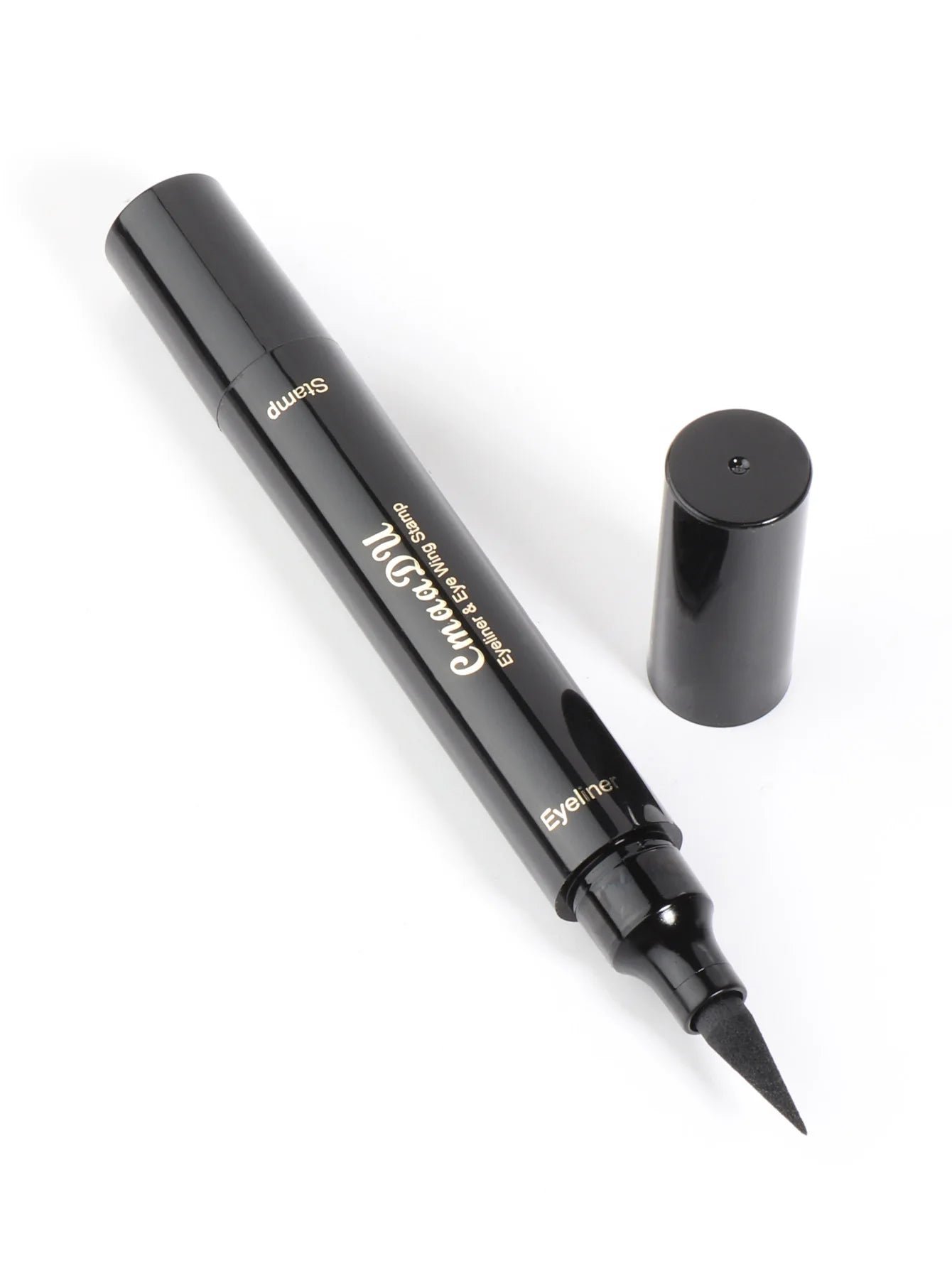 1pcs Big Double-headed seal eyeliner Waterproof and quick-drying black liquid eyeliner small lash glue pen Eye makeup cosmetic