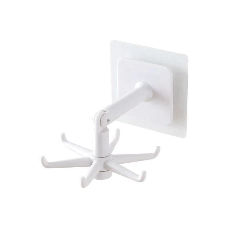 Organizador de Ganchos de Cocina Colgador de Baño Soporte de Pared para Secar Platos de Tapas Accesorios de Cocina Estante de Almacenamiento de Armario