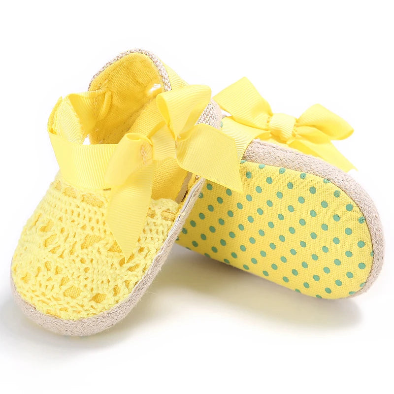 2025 New 0-18M Summer Newborn Baby Girls Boys Sandals Shoes Butterfly Flat With Heel Soft Bottom Anti Slip Shoes