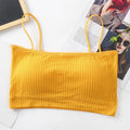 Women Cotton Underwear Tube Top Bra Ladies Thread Bra Comfort Tank Up Women Sports Bra Sexy Top Female Crop Top Sexy Lingerie