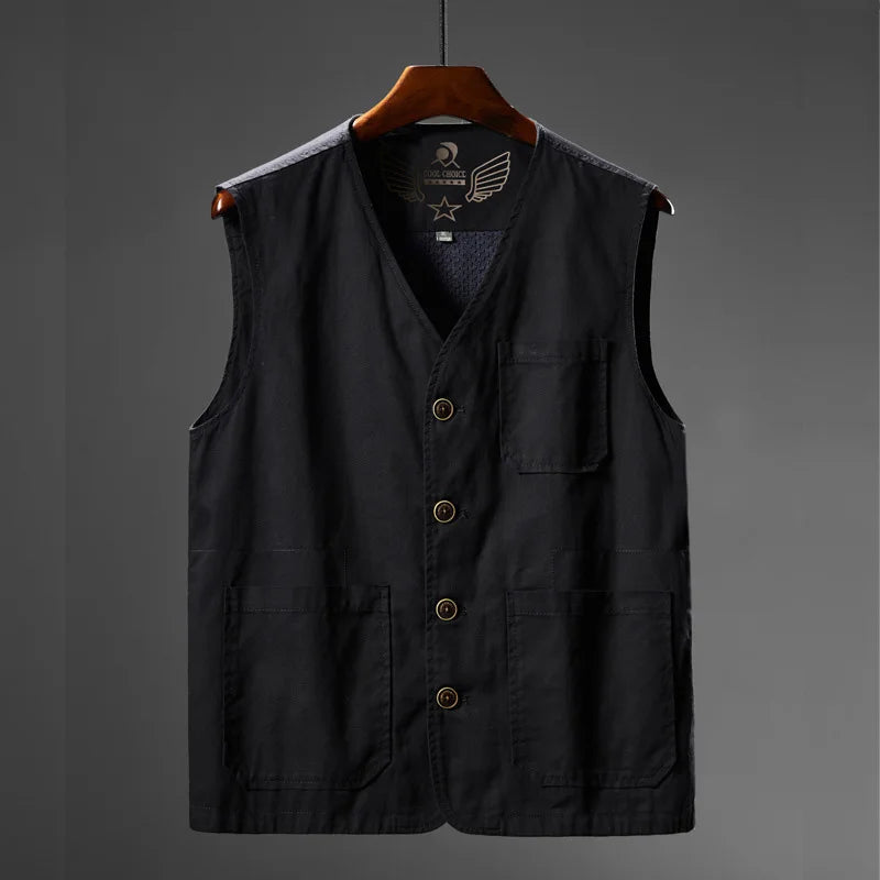 DIMUSI Summer Men's Vests Casual Man Army Breathable Mesh Vest Sleeveless Jackets Man Outdoor Fishing Waistcoats Clothing 8XL