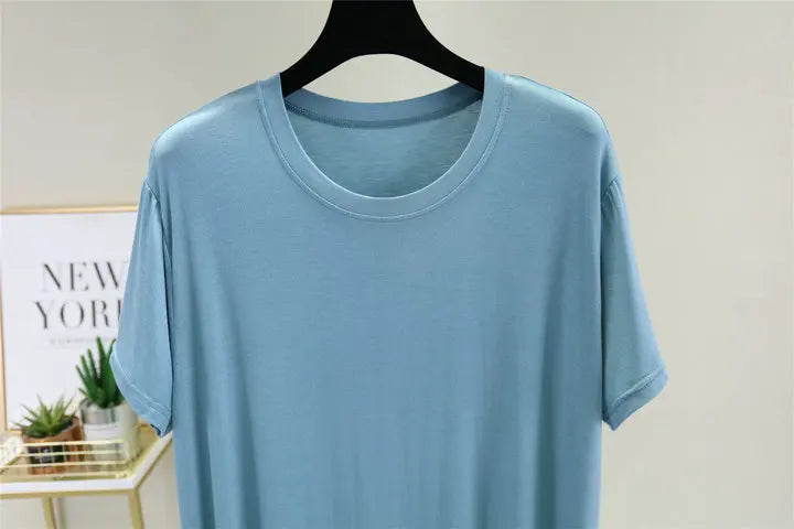 Plus size nightgown women new spring summer long dress modal cotton sleepwear night dress female loose night wear shirt camisola
