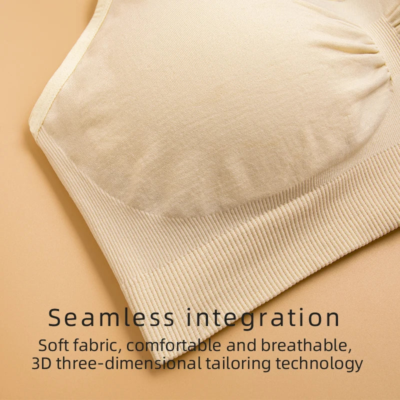 High Quality Plus Size Nursing Bra Breathable Women'S Breastfeeding Underwear Seamless Maternity Bra Push Up