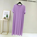 Plus size nightgown women new spring summer long dress modal cotton sleepwear night dress female loose night wear shirt camisola