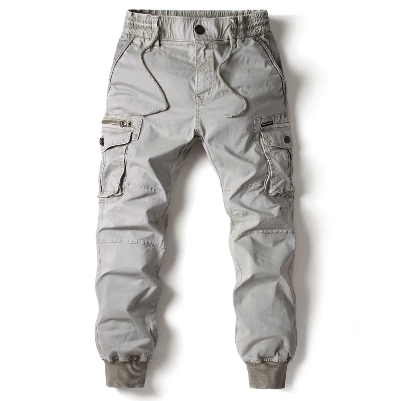 Mens Cargo Pants Tactical Cotton Full Length For Work And Streetwear Plus Size Durable Comfort Everyday Utility