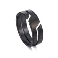 Skyrim Stainless Steel Ring For Men Women'S Black Minimalist Casual Finger Rings 2025 Couple Jewelry Wedding For Lover