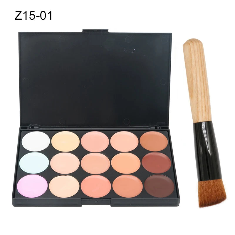 15 Color Concealer Palette Camouflage Cream Contour Pro Makeup Set For All Skin Tones