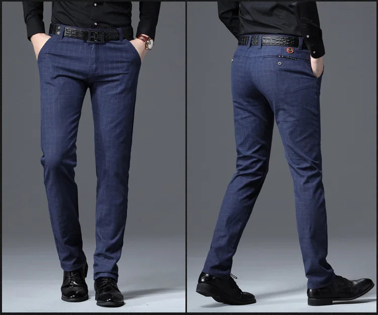 Spring Autumn New Fashion Mens Casual Pants High Quality Brand Business Pants Male Clothing Cotton Formal Trousers Men Clothing
