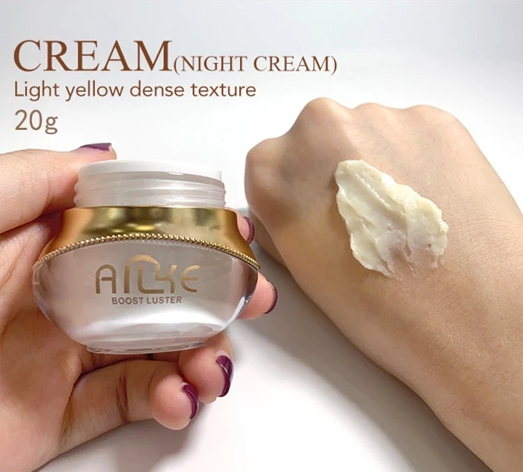 AILKE Anti-Wrinkles Whitening Skin Care Face Cream, With Collagen, Rose, Moisturizing, Brightening, Women Facial Korean Cosmetic