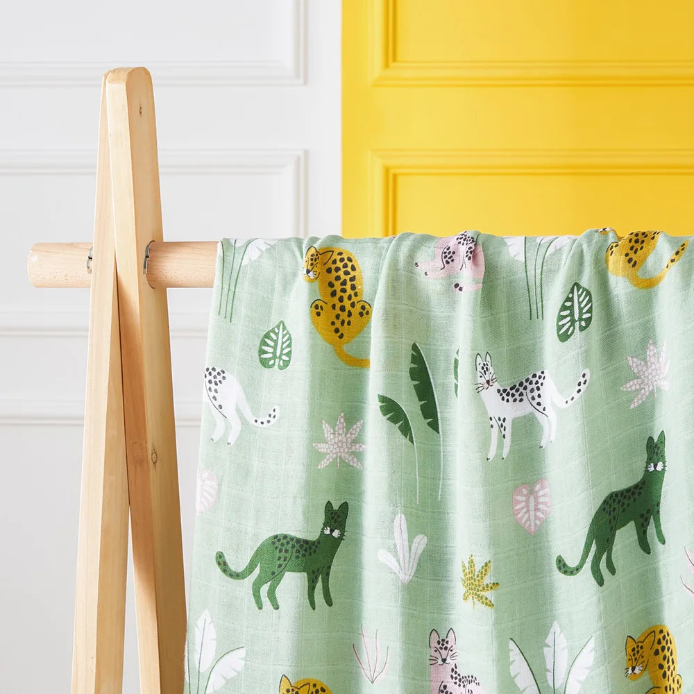 Kangobaby #My Soft Life# New Design Bamboo Cotton Muslin Swaddle Baby Blanket Nursing Cover Super Comfortable Newborn Wrap