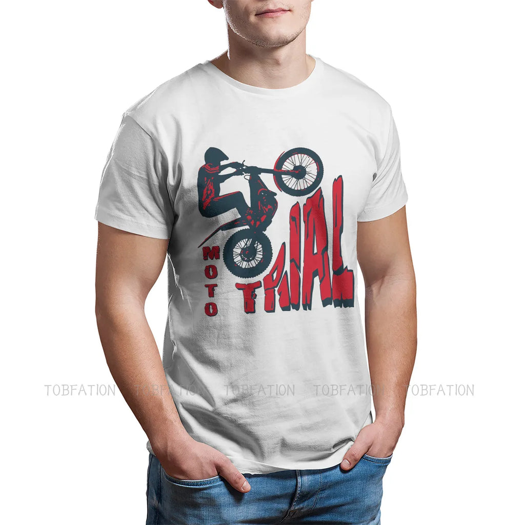 Motorcycle Race Series Other Crewneck Tshirts Moto Trial Distinctive Homme T Shirt Hipster Clothing 6Xl