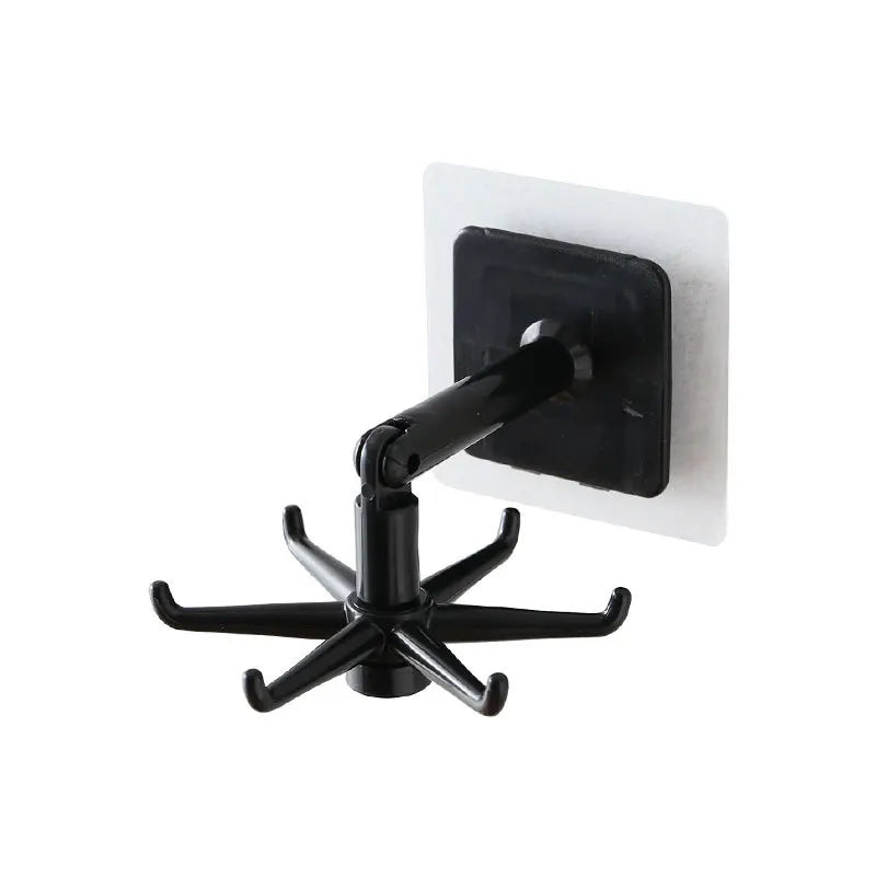 Organizador de Ganchos de Cocina Colgador de Baño Soporte de Pared para Secar Platos de Tapas Accesorios de Cocina Estante de Almacenamiento de Armario