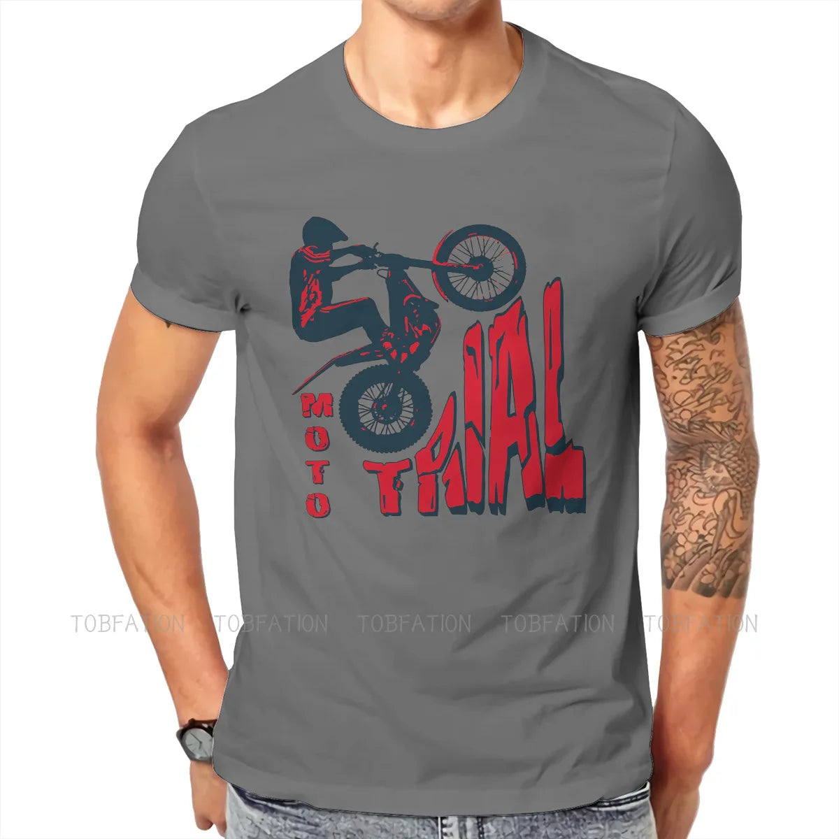 Motorcycle Race Series Other Crewneck Tshirts Moto Trial Distinctive Homme T Shirt Hipster Clothing 6Xl