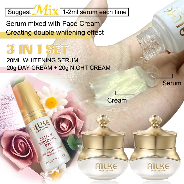AILKE 5-in-1 Facial Skin Care Set - Whitening and Moisturizing