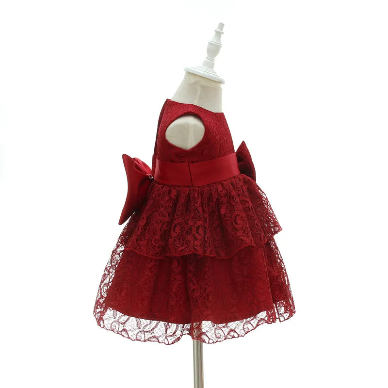 Baby Appliques Formal Princess Dresses for Girl Rainbow Tulle Birthday Party Dress Infant Girl Dress Baby Clothes 3-24M