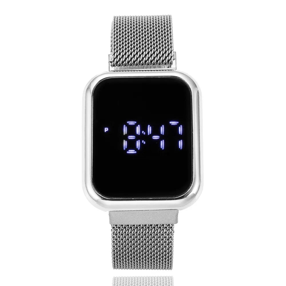 New Digital Lover Watches Luxury Couple Watch Ladies Wristwatches Digital Watches for Men Women LED Electronic Clock Parejas