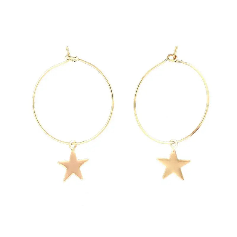 Pendientes Corazón Geométrico Hueco Tono Dorado Para Mujer Regalo Joyería Accesorio Moderno Elegante