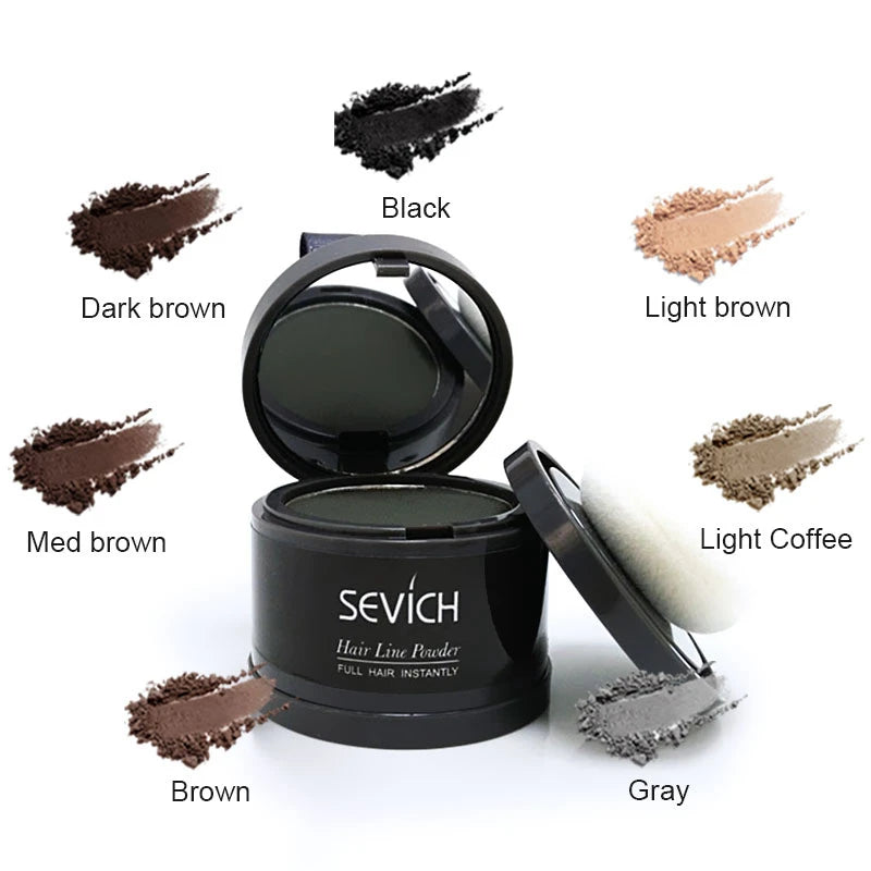 Sevich Hairline Powder 4G Hairline Shadow Powder Women'S Men Makeup Hair Concealer Natural Cover Unisex Hair Straightener Brush