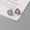 Tiny Metal Stud Earrings For Women'S Gold Color Twist Round Earrings Small Unusual Earrings Boucles D'Oreilles Fashion Jewelry