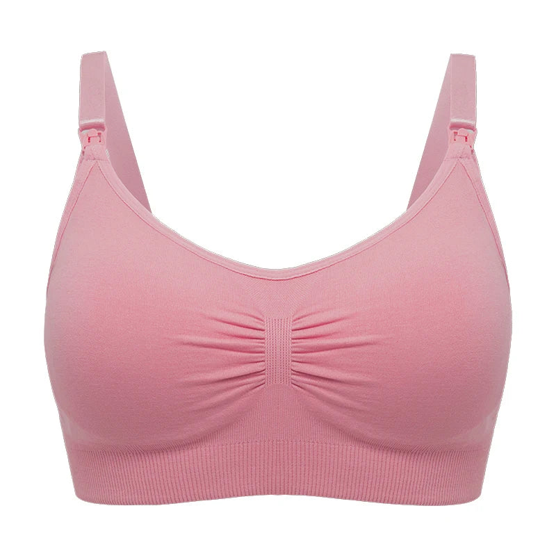 High Quality Plus Size Nursing Bra Breathable Women'S Breastfeeding Underwear Seamless Maternity Bra Push Up