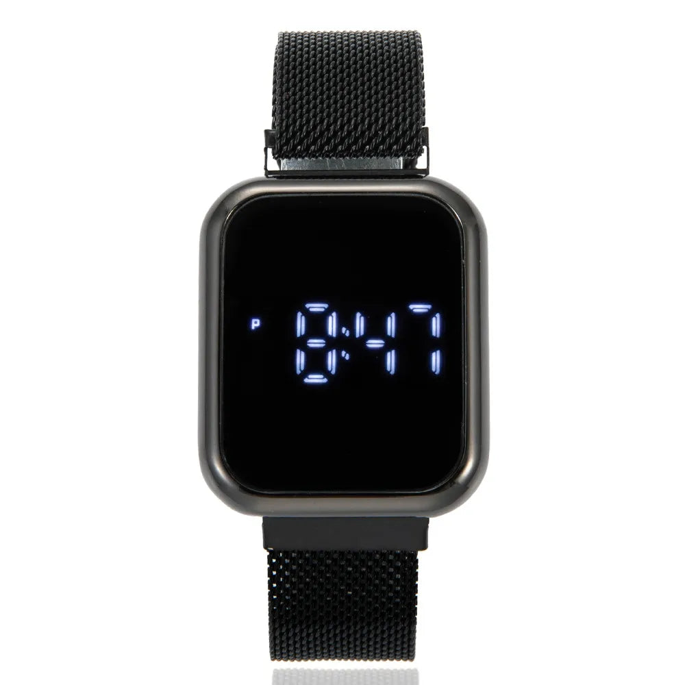 New Digital Lover Watches Luxury Couple Watch Ladies Wristwatches Digital Watches for Men Women LED Electronic Clock Parejas