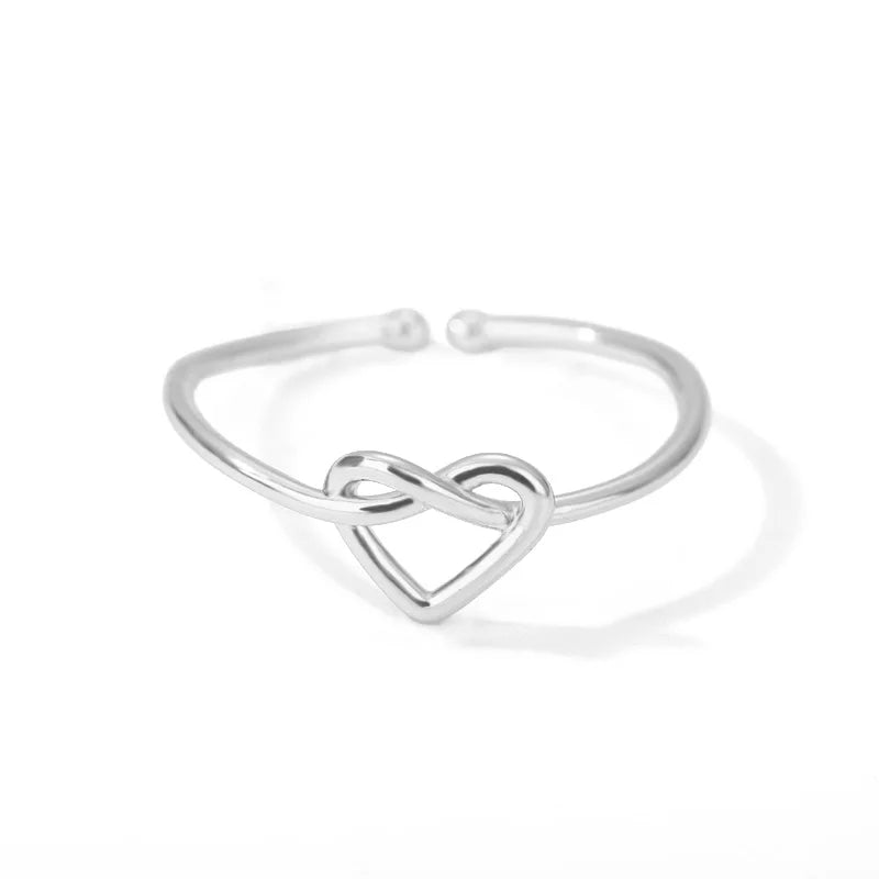 Stainless Steel Rings For Women'S Gold Color Couple Heart Ring 2023 Trend New In Wedding Aesthetic Luxury Jewelry Anillos Mujer