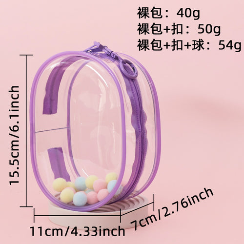 15cm Doll Display Bag - PVC Transparent Hand-Made Doll Outing Bag