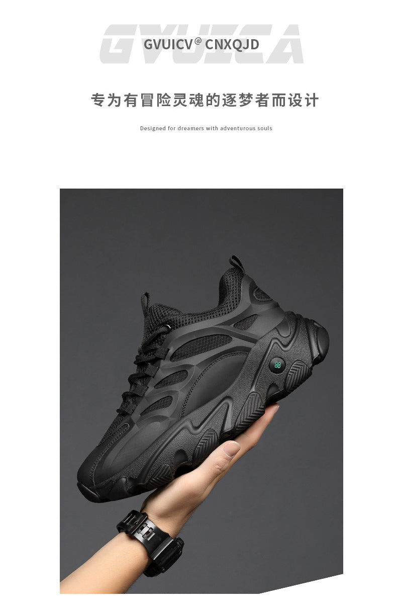 Lion Eagle Dell Torre Shoes Men's Shoes Breathable 45 Thick Bottom Black Plus Size 46 Joker 47 Casual Shoes 48 sneaker