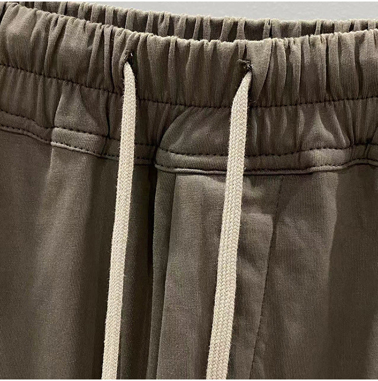 SUBHUMAN men's chic dark five-point harem hanging baggy pants shorts casual middle pants