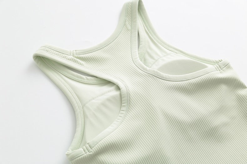 Original ebb yoga vest women's I-character sports outer wear tight quick-drying with chest pad running bra fitness upper