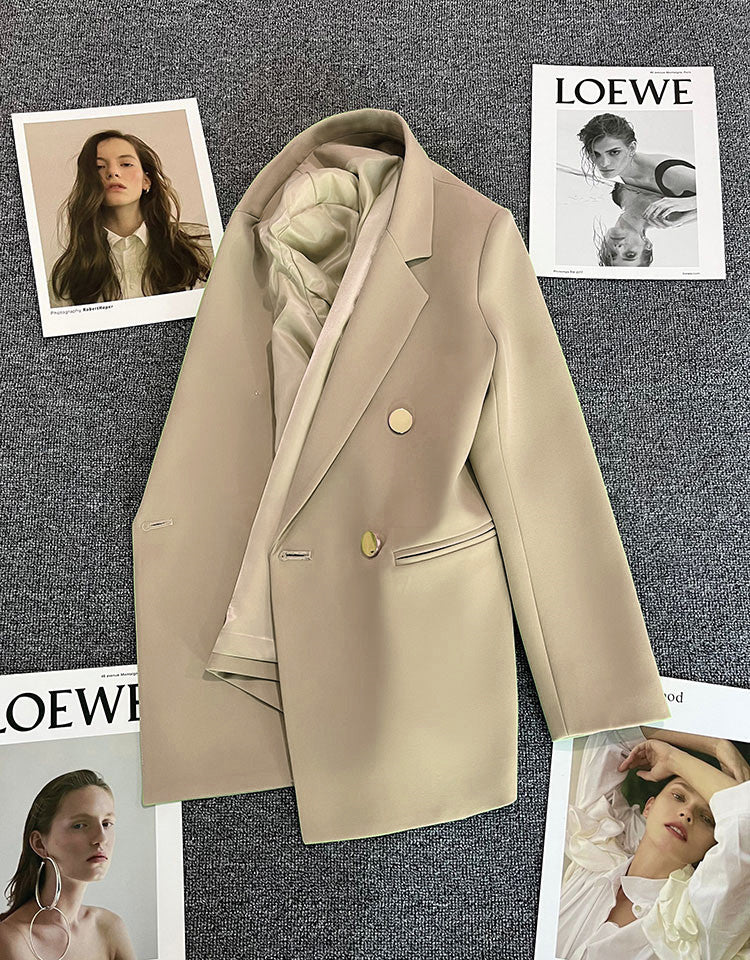 Orange Suit Jacket Women's 2025 Spring and Autumn New Korean High-end Temperament Popular Suit 22 Colors