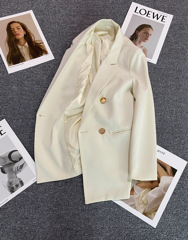 Orange Suit Jacket Women's 2025 Spring and Autumn New Korean High-end Temperament Popular Suit 22 Colors
