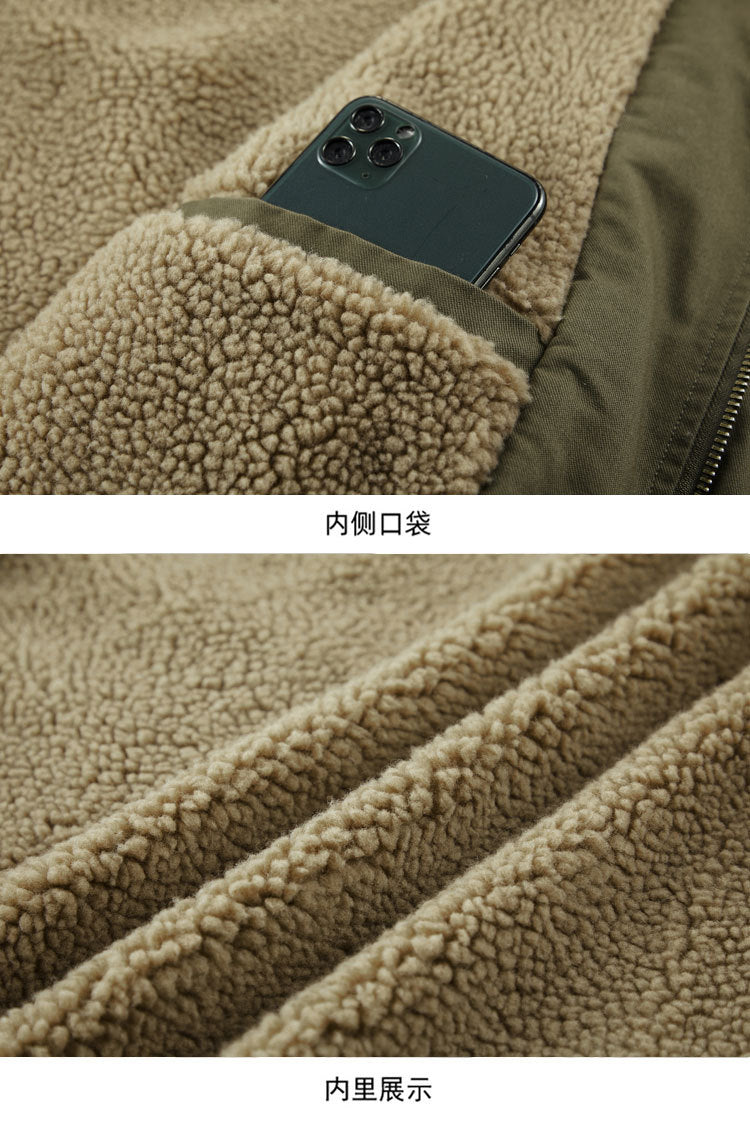 Cross-border Winter New Workwear Vest Men's Cotton-padded Jacket Amazon Cotton-padded Jacket Loose Cotton-padded Jacket Washer Jacket fleece-lined Cotton-padded Jacket