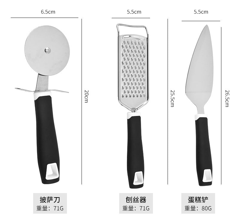 Multi-Functional Kitchen Tool Set - Cheese Grater and Pizza Cutter