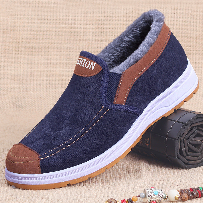 Extra-Large Cotton Shoes for Men, Winter Cotton Shoes for Men, Popular Old Beijing Cotton Shoes, Warm Cotton Shoes for the Elderly