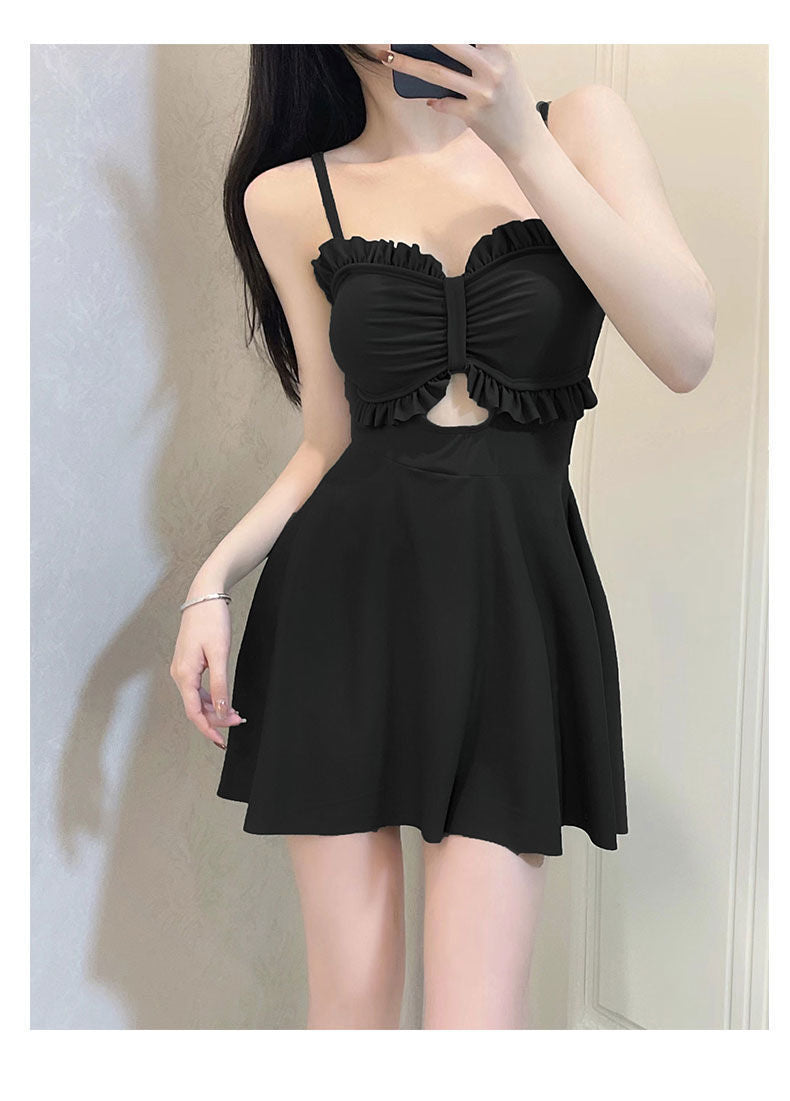 Swimsuit Women's 2025 New Summer Body-Slimming Conservative Skirt avocado green High-end Sexy Hot Spring Swimsuit