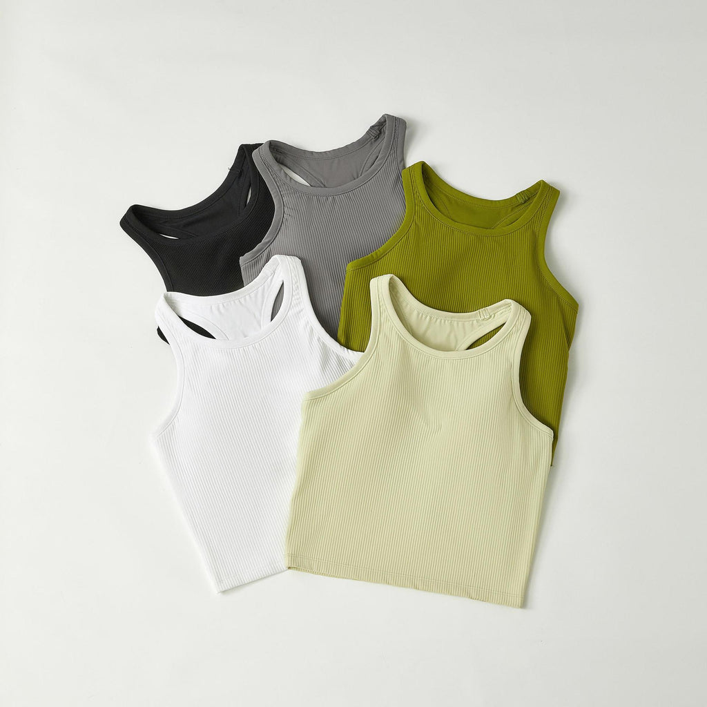 Original ebb yoga vest women's I-character sports outer wear tight quick-drying with chest pad running bra fitness upper