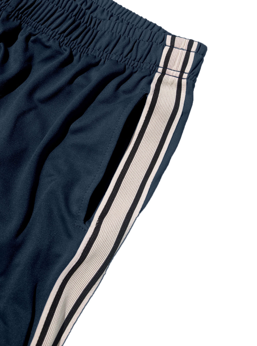 Independent Brand European and American Men's Pearl Cotton Twill Casual Sports Side Stripe Cross-Border High Street Straight Wide-Leg Sweatpants