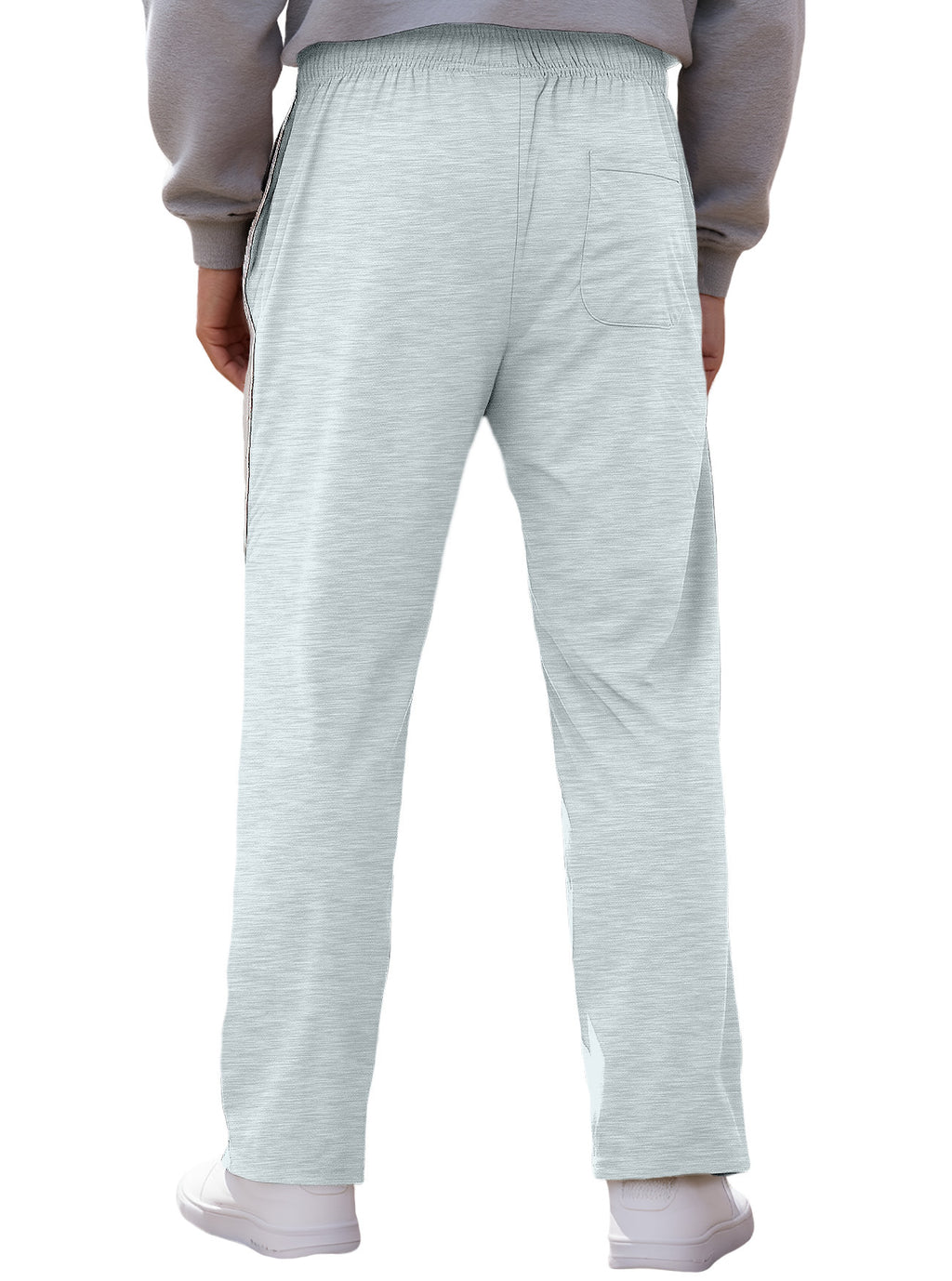 Independent Brand European and American Men's Pearl Cotton Twill Casual Sports Side Stripe Cross-Border High Street Straight Wide-Leg Sweatpants