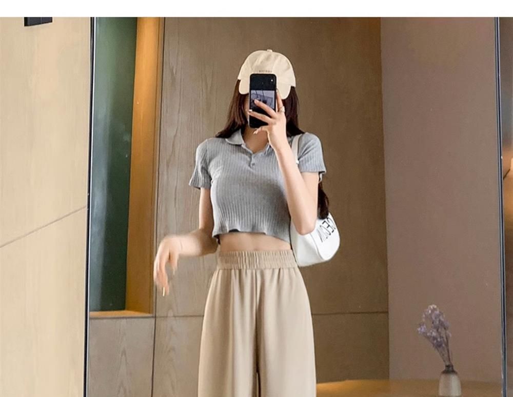 Ice Silk Thin Narrow Wide-Leg Suit Pants for Women, Summer Casual Pear-Shaped Body Slimming Drape Straight Sunscreen Pants