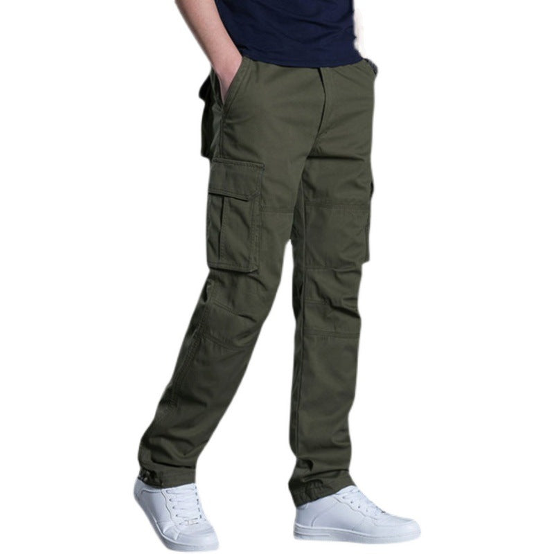 Wholesale overseas overalls men's pants casual overalls labor protection wear-resistant straight loose spring and autumn casual pants multi-pocket