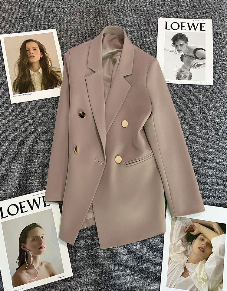 Orange Suit Jacket Women's 2025 Spring and Autumn New Korean High-end Temperament Popular Suit 22 Colors