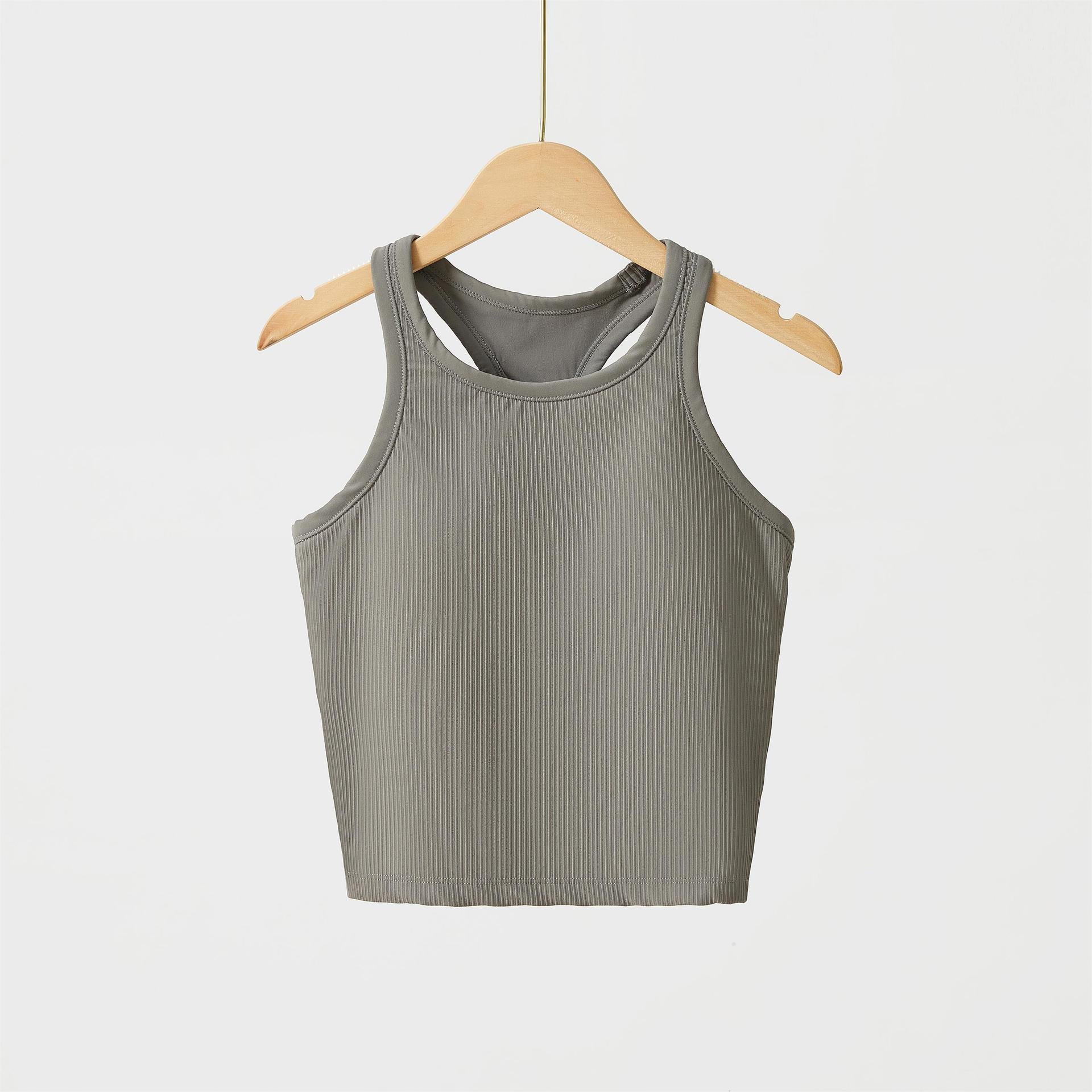 Original ebb yoga vest women's I-character sports outer wear tight quick-drying with chest pad running bra fitness upper